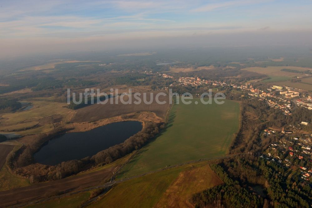 Luftaufnahme Biesenthal - Landschaft am Ortsrand von Biesenthal im Bundesland Brandenburg