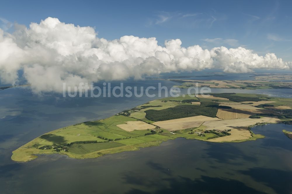 Luftbild Ummanz - Landschaft der Ostsee- Küste vor Ummanz auf der Insel Rügen im Bundesland Mecklenburg-Vorpommern