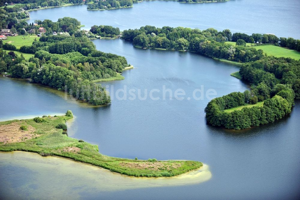 Plön aus der Vogelperspektive: Landschaft in Plön im Bundesland Schleswig-Holstein