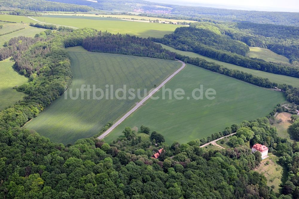 Luftbild Katharinenberg - Landschaft um Schierschwende in Thüringen