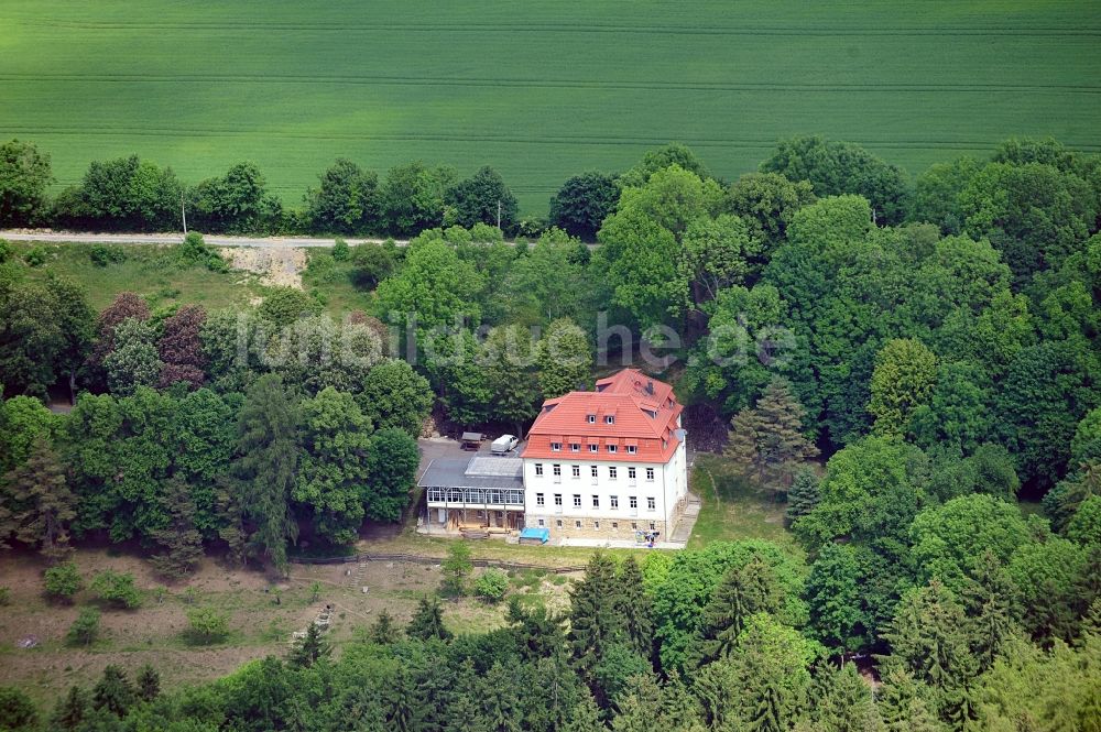 Katharinenberg von oben - Landschaft um Schierschwende in Thüringen