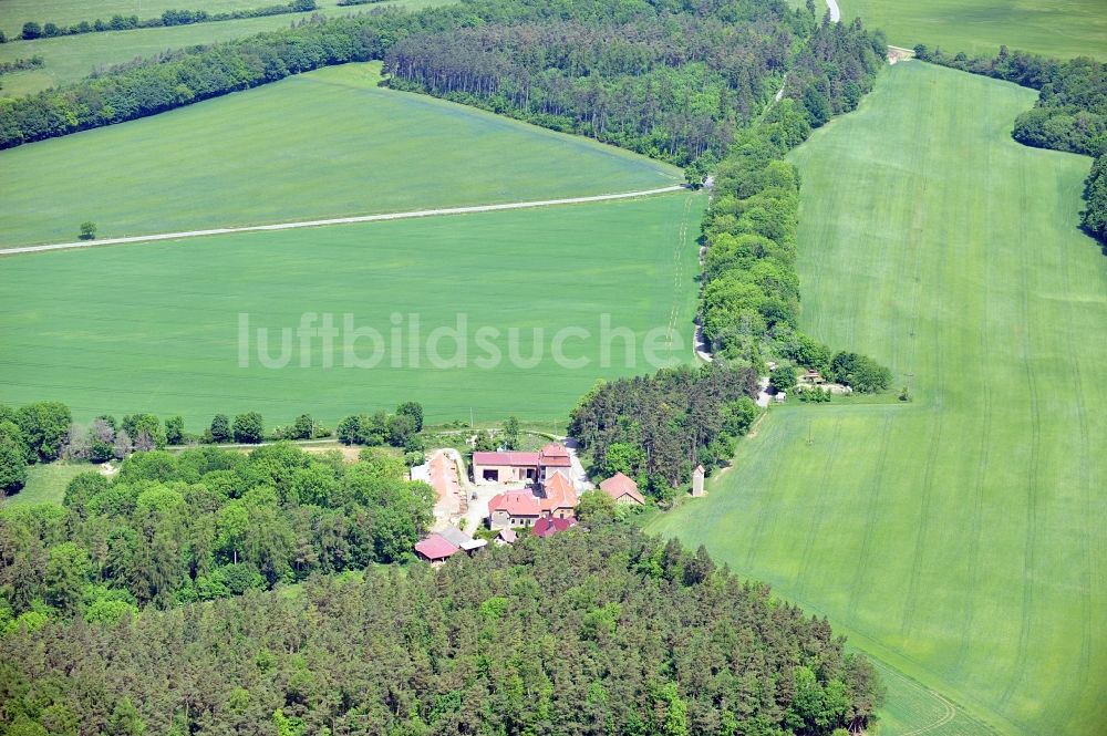 Katharinenberg aus der Vogelperspektive: Landschaft um Schierschwende in Thüringen