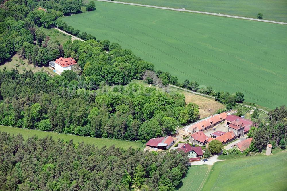 Luftbild Katharinenberg - Landschaft um Schierschwende in Thüringen