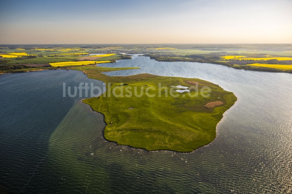 Ludorf aus der Vogelperspektive: Landschaft am See Müritz in Ludorf im Bundesland Mecklenburg-Vorpommern