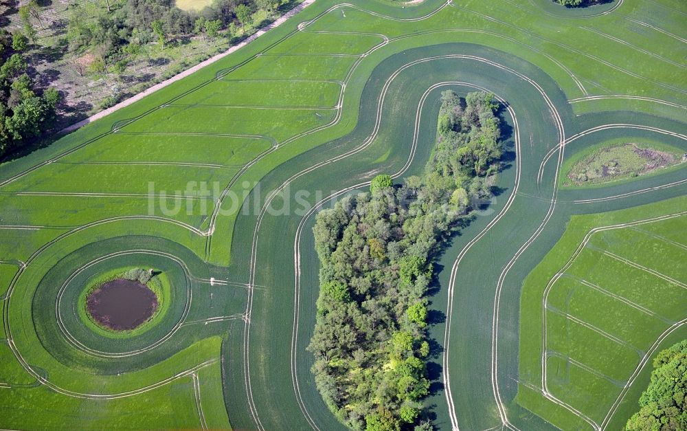 Luftbild Werder - Landschaftskunst bei Werder in Mecklenburg-Vorpommern