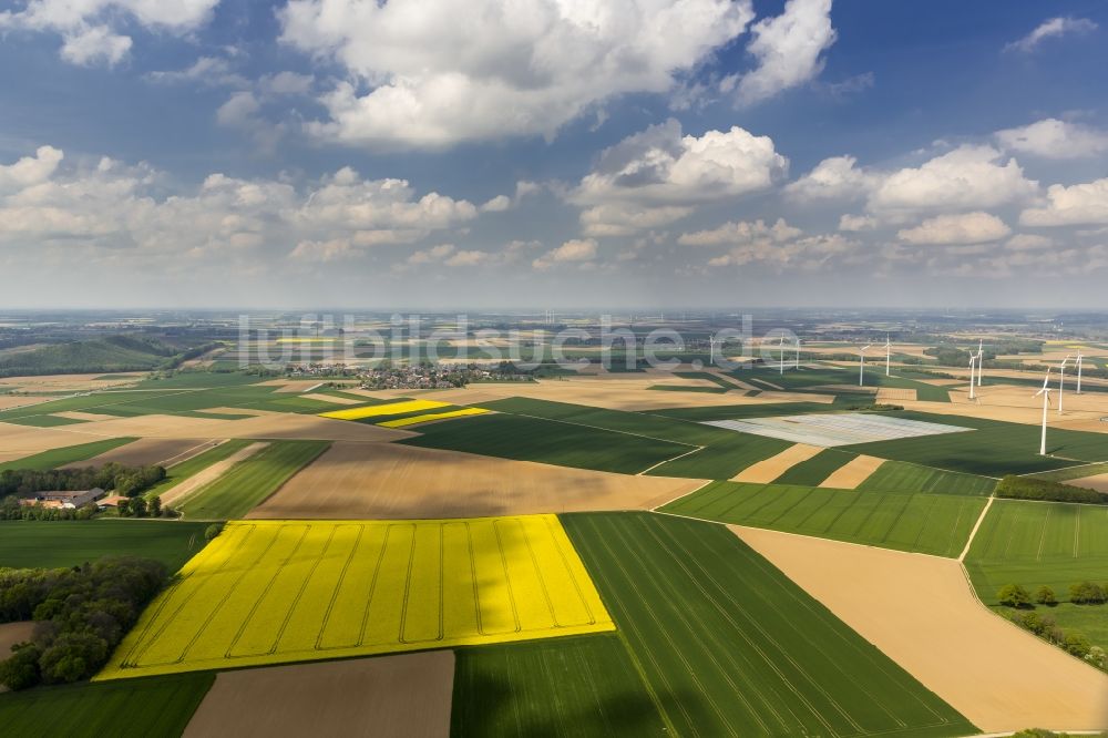 Luftbild Baesweiler - Landwirtschaftliche Feld - Strukturen bei Baesweiler im Bundesland Nordrhein-Westfalen NRW