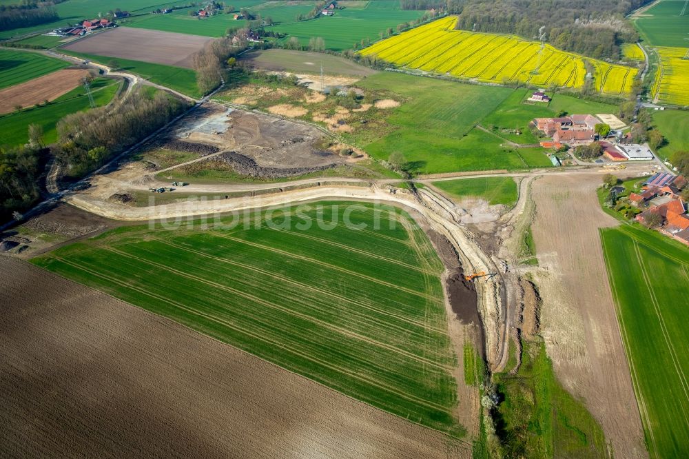 Luftbild Gemmerich - Landwirtschaftliche und forstwirtschaftliche Flächen und Bauernhöfe am Westhusener Weg in Gemmerich im Bundesland Nordrhein-Westfalen