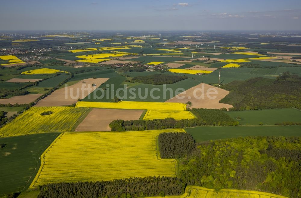 Luftbild Pritzwalk - Landwirtschaftliche Nutzflächen bei Pritzwalk im Bundesland Brandenburg