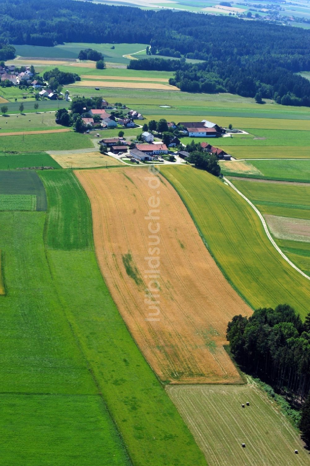 Hemau OT Altenlohe von oben - Landwirtschaftliche Nutzflächen in Hemau im Bundesland Bayern