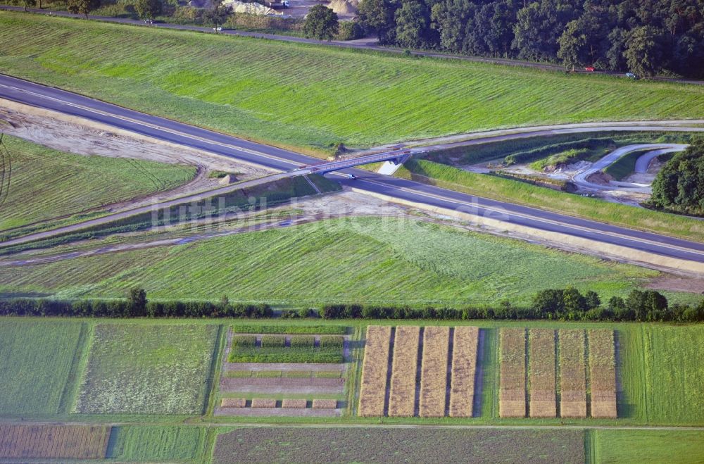 Luftaufnahme Stahnsdorf - Landwirtschaftliche Versuchsfelder in Stahnsdorf im Bundesland Brandenburg