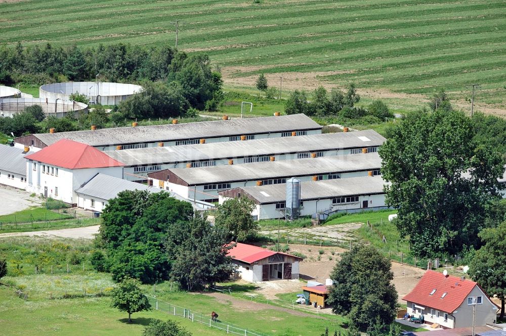 Ankershagen von oben - Landwirtschaftsbetrieb in Ankershagen / Bornhof in Mecklenburg-Vorpommern