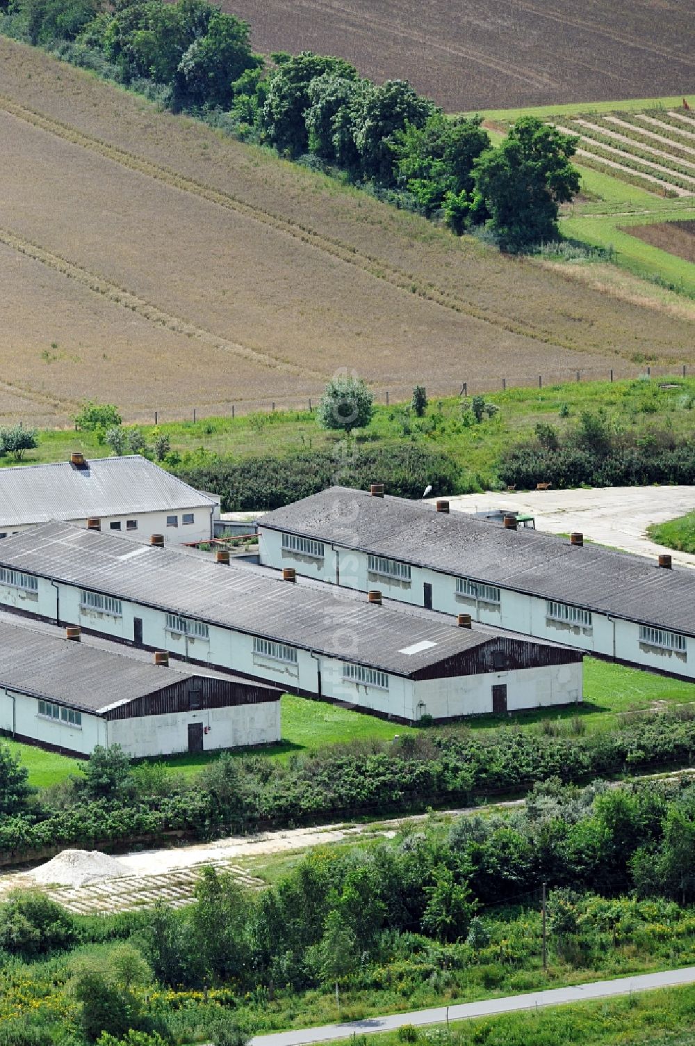 Luftbild Ankershagen - Landwirtschaftsbetrieb in Ankershagen / Bornhof in Mecklenburg-Vorpommern