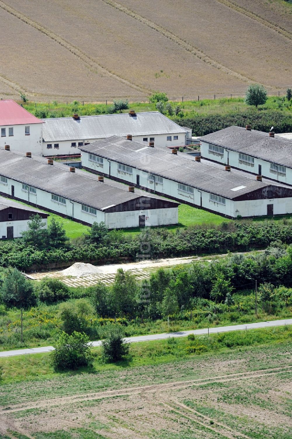 Luftaufnahme Ankershagen - Landwirtschaftsbetrieb in Ankershagen / Bornhof in Mecklenburg-Vorpommern