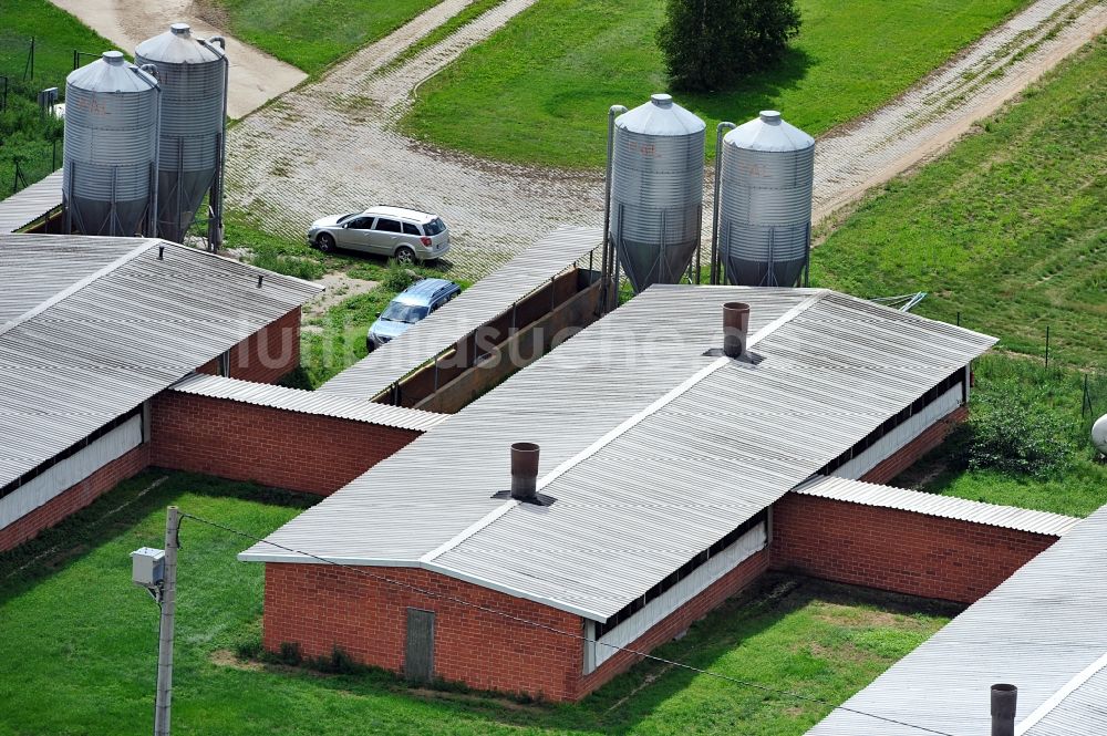 Groß Dratow von oben - Landwirtschaftsbetrieb in Groß Dratow in Mecklenburg-Vorpommern