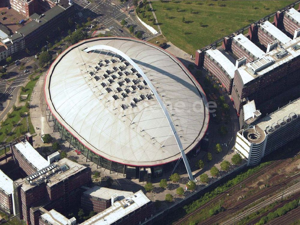 Köln aus der Vogelperspektive: Lanxess Arena in Köln