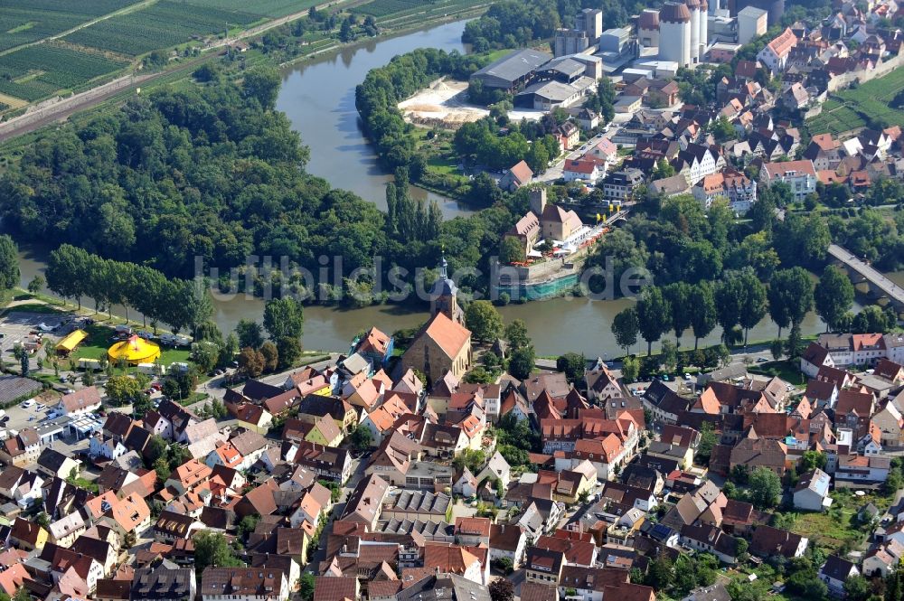 Lauffen am Neckar von oben - Lauffen am Neckar im Bundesland Baden-Württemberg