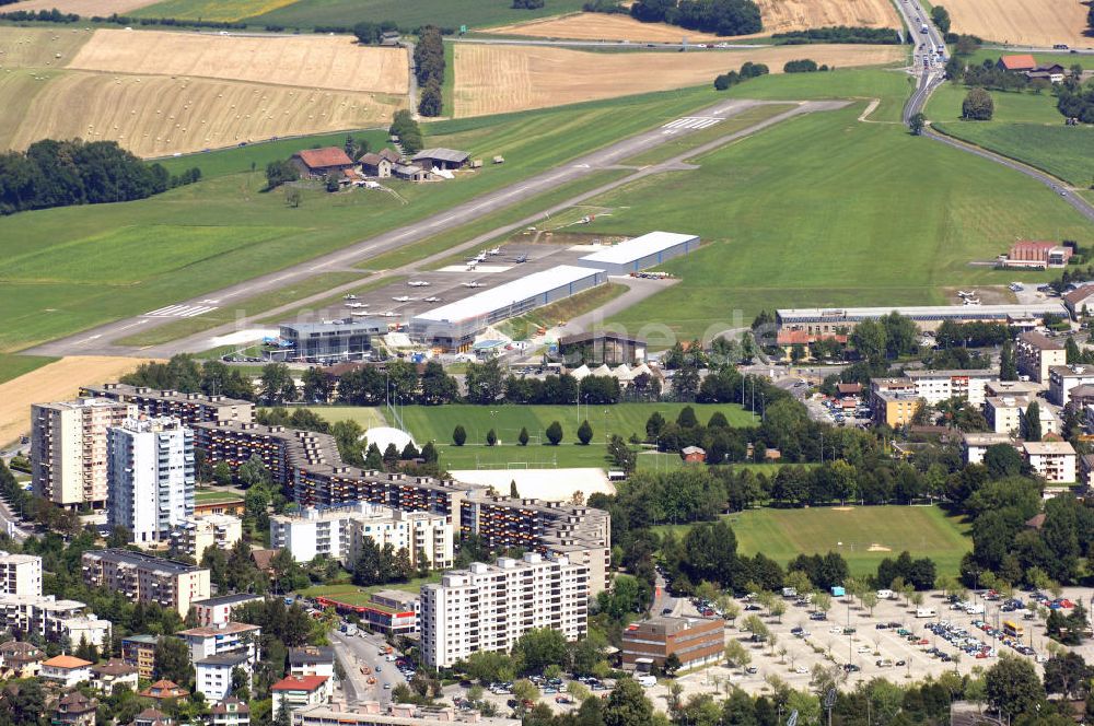 Lausanne aus der Vogelperspektive: Lausanne Flugplatz