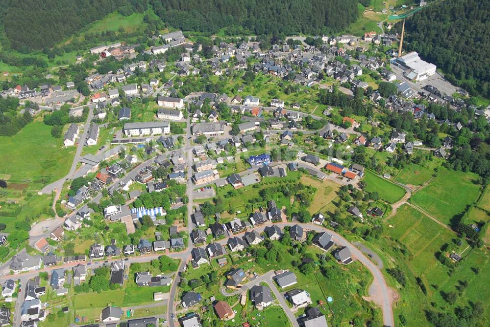 Luftaufnahme Lauscha (Thüringen) - Lauscha im Thüringer Wald