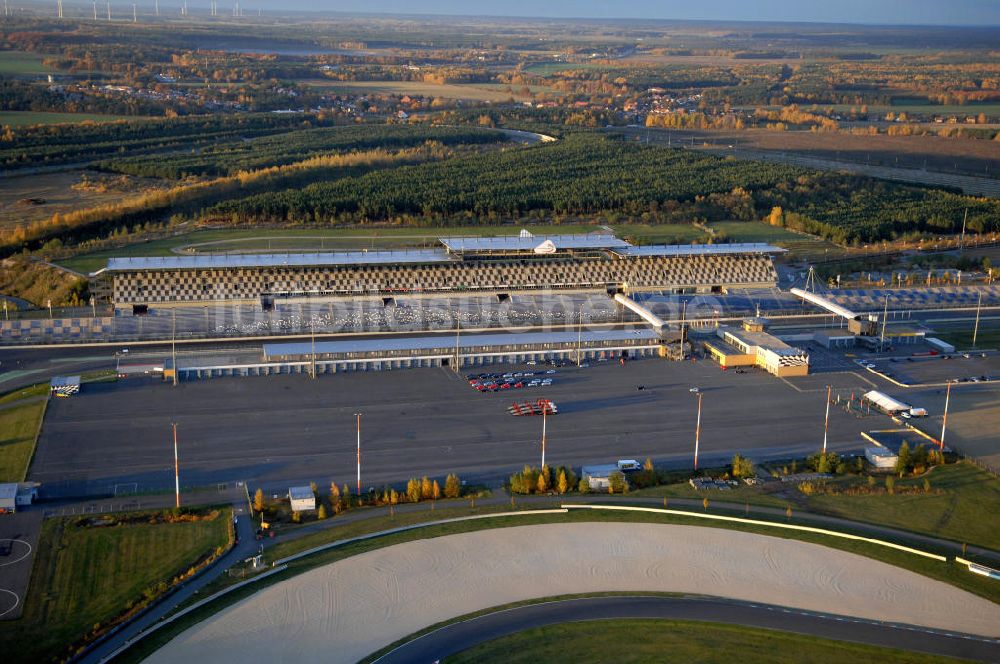 Klettwitz von oben - Lausitzring / EuroSpeedway Lausitz bei Klettwitz