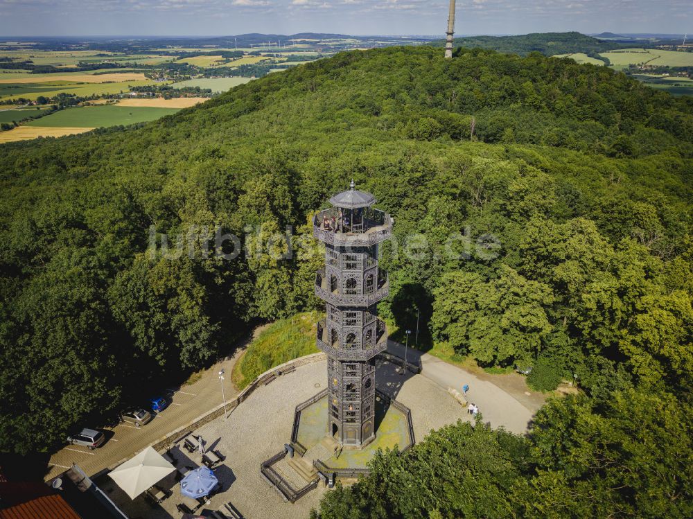 Luftaufnahme Löbau - Löbauer Berg in Löbau im Bundesland Sachsen, Deutschland