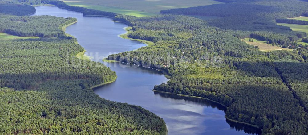 Luftbild Templin - Lübbesee bei Templin