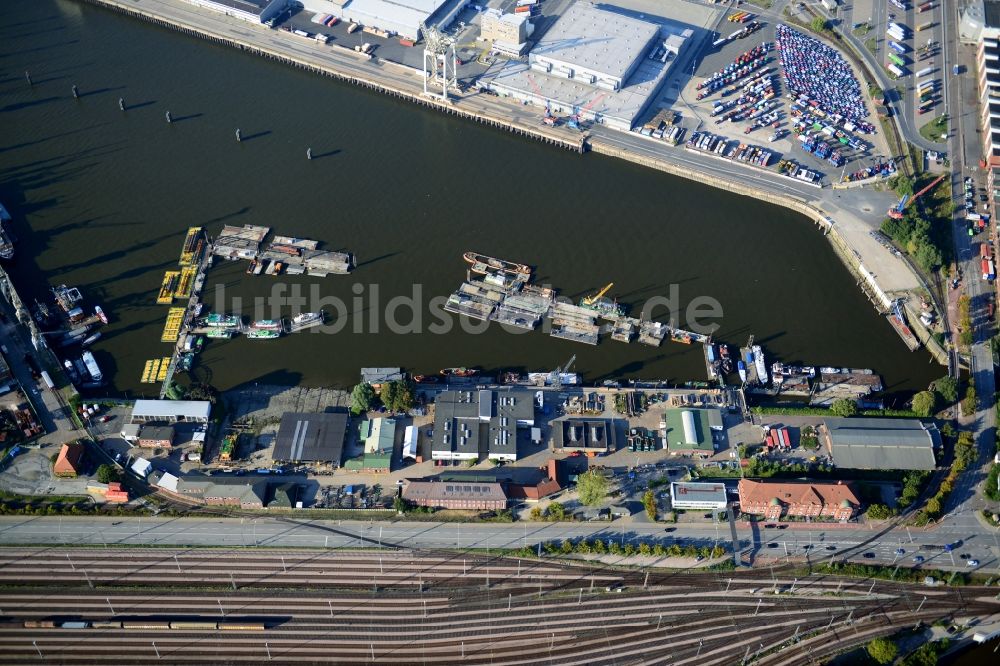 Luftaufnahme Hamburg - Lübecker Ufer in Hamburg-Mitte / Kleiner Grasbrook