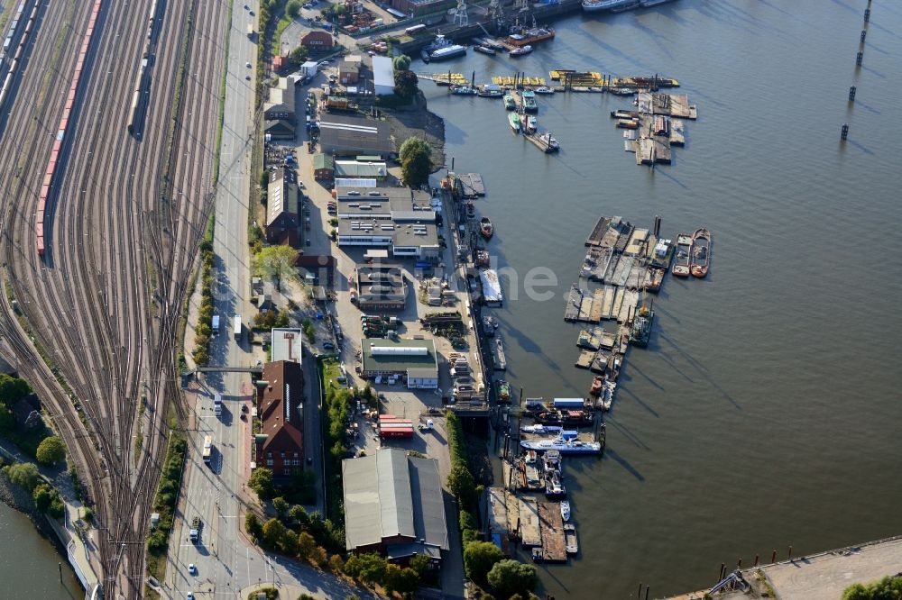 Luftaufnahme Hamburg - Lübecker Ufer in Hamburg-Mitte / Kleiner Grasbrook