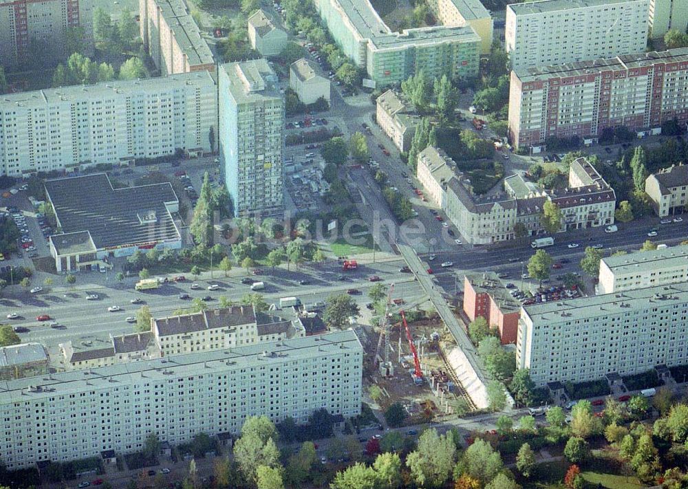 Luftbild Berlin - Lichtenberg - Lückenbau an der Frankfurter Allee in Berlin - Lichtenberg.