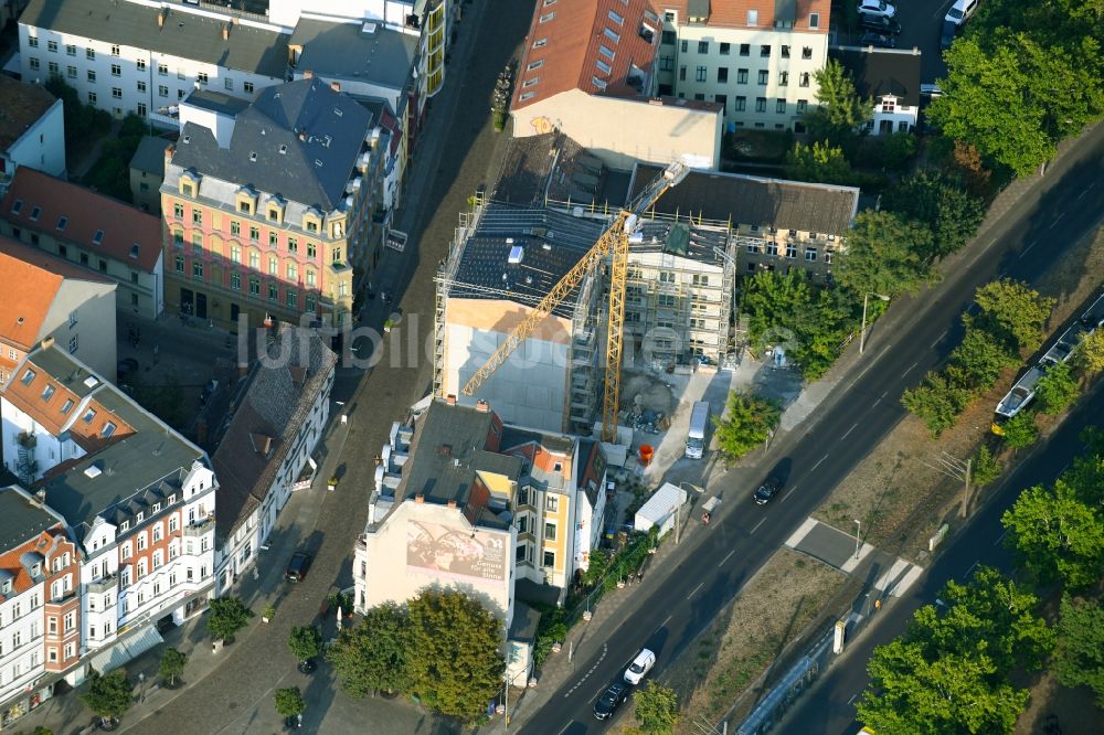 Luftbild Berlin - Lückenbebauung entlang der Mehrfamilienhaus- Wohnhaus- Siedlung Müggelheimer Straße - Grünstraße im Ortsteil Köpenick in Berlin, Deutschland