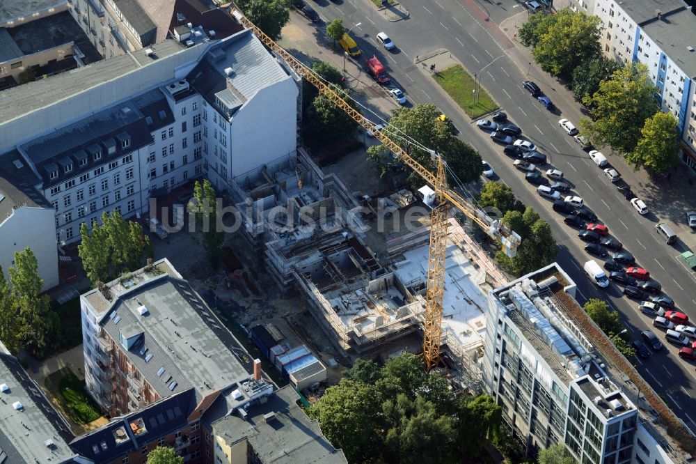 Luftaufnahme Berlin - Lückenschluß- Neubau- Baustelle Berlin Charlottenburg