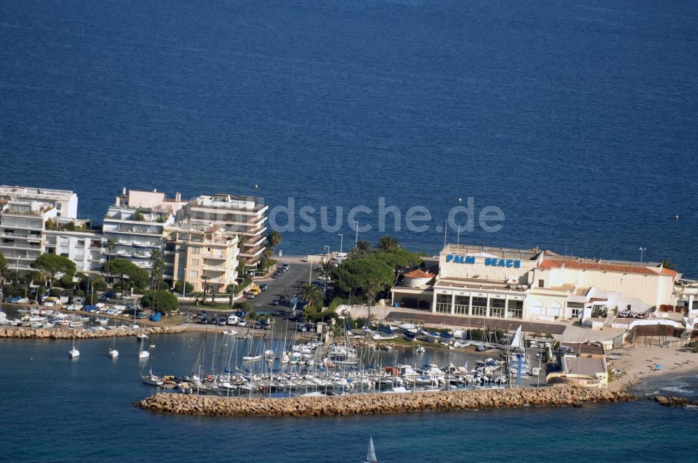 Cannes von oben - Le Palm Beach Casino in Cannes Frankreich