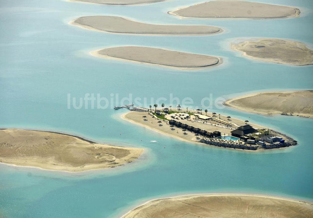 Dubai von oben - Lebanon Island Teil der Inselgruppe The World Islands in Dubai