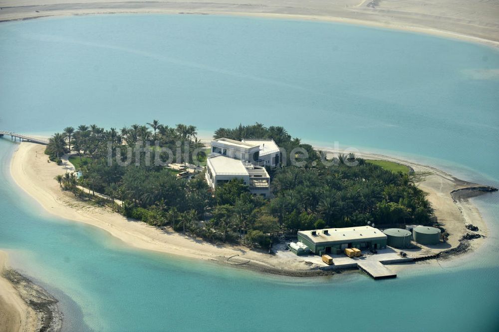 Dubai von oben - Lebanon Island Teil der Inselgruppe The World Islands in Dubai