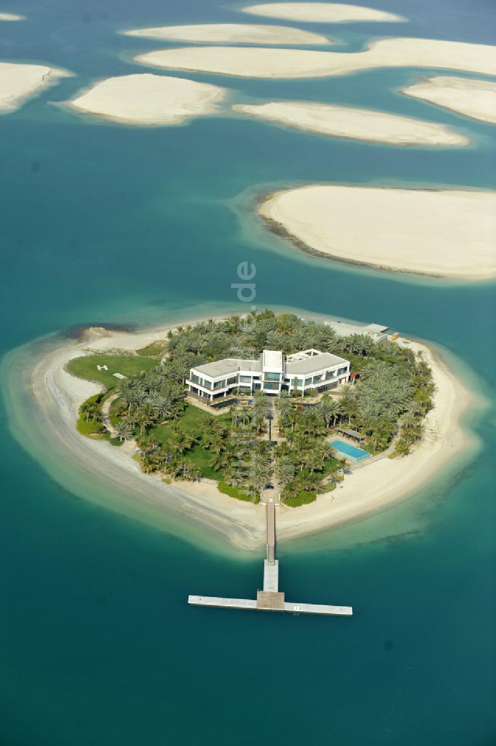 Luftbild Dubai - Lebanon Island Teil der Inselgruppe The World Islands in Dubai