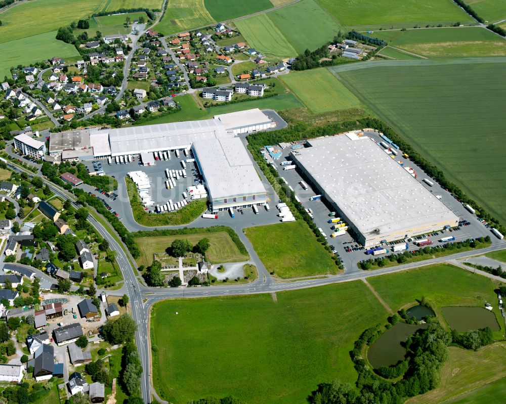 Luftbild Töpen - Lebensmittel- Hersteller dennree GmbH in Töpen im Bundesland Bayern, Deutschland