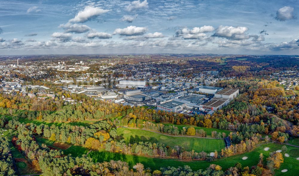 Luftaufnahme Bergisch Gladbach - Lebensmittel- Hersteller KRÜGER in Bergisch Gladbach im Bundesland Nordrhein-Westfalen, Deutschland