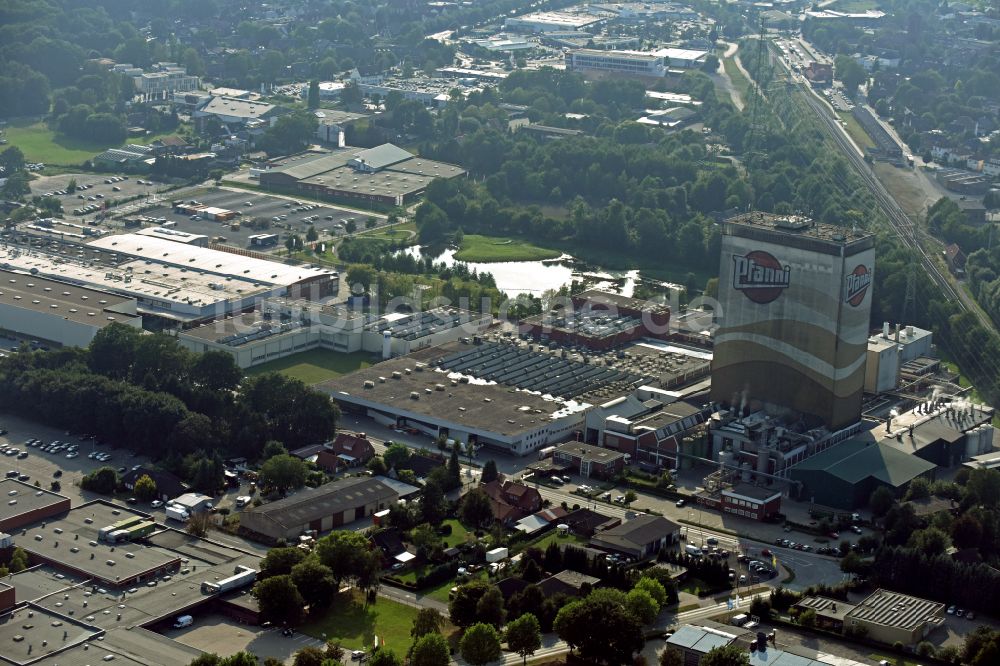 Luftaufnahme Cloppenburg - Lebensmittel- Hersteller Pfanni der Emsland Food GmbH in Cloppenburg im Bundesland Niedersachsen, Deutschland