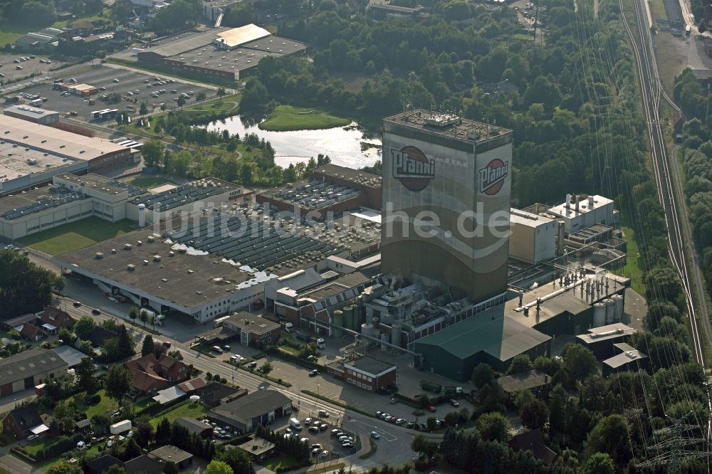 Cloppenburg von oben - Lebensmittel- Hersteller Pfanni der Emsland Food GmbH in Cloppenburg im Bundesland Niedersachsen, Deutschland