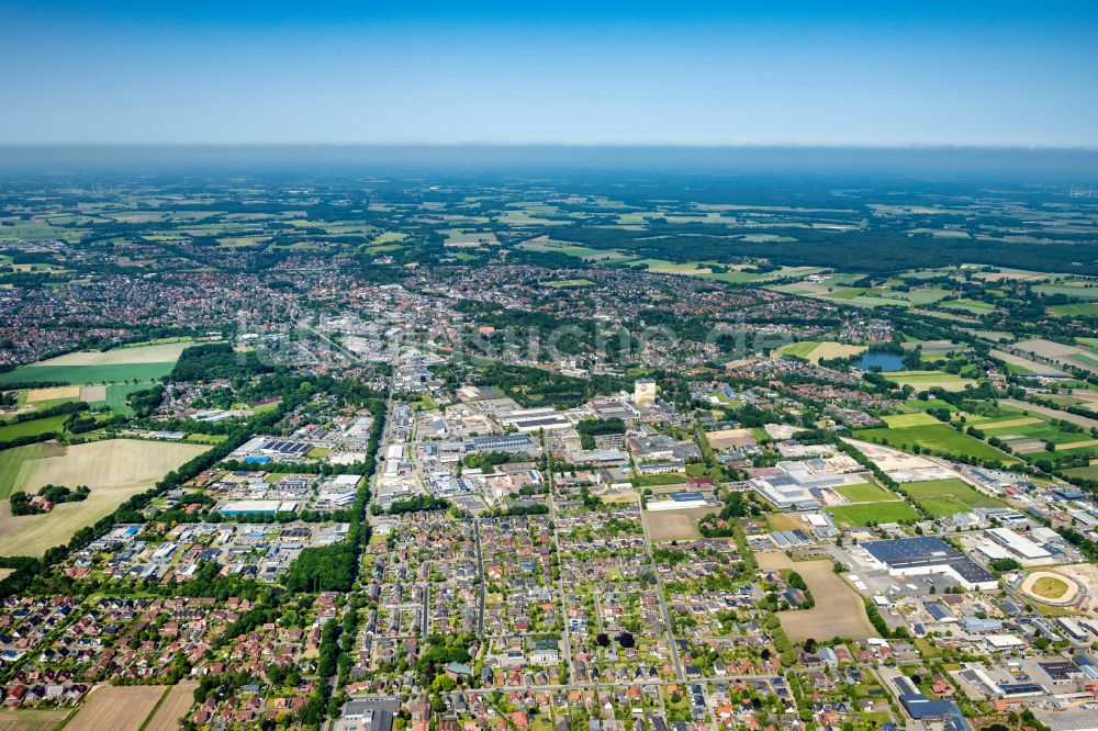 Luftbild Cloppenburg - Lebensmittel- Hersteller Pfanni der Emsland Food GmbH in Cloppenburg im Bundesland Niedersachsen, Deutschland