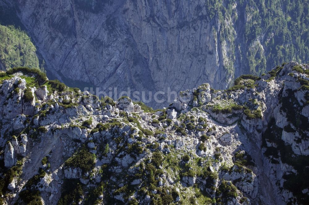 Luftbild Steeg - Lechtaler Alpen bei Steeg im Bundesland Tirol in Österreich