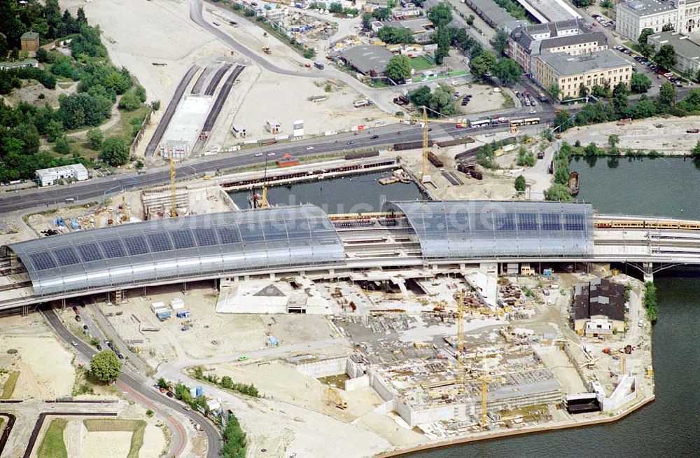 Luftbild Berlin / Mitte - Lehrter Bahnhof Hauptbahnhof Berlin - Mitte