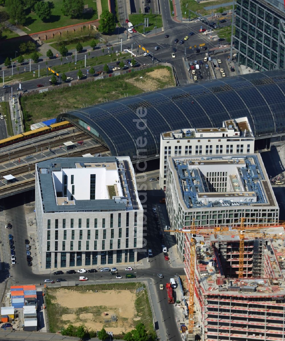 Luftbild Berlin - Lehrter Stadtquartier im Ortsteil Moabit in Berlin