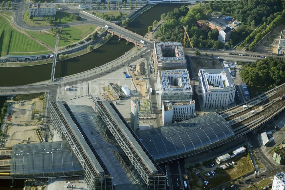 Berlin Moabit von oben - Lehrter Stadtquartier im Ortsteil Moabit in Berlin