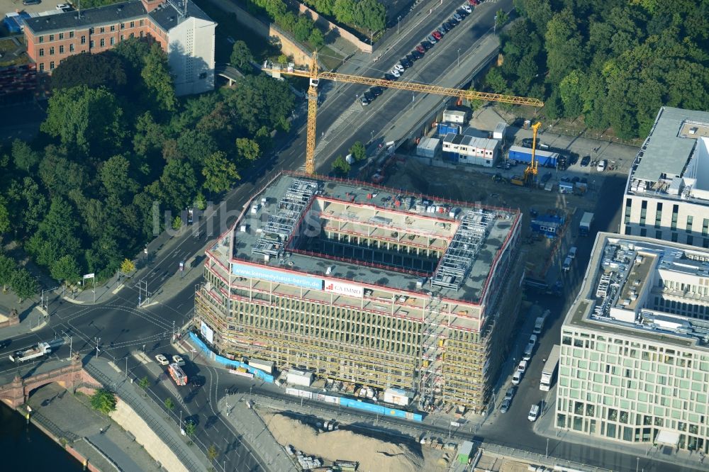 Luftbild Berlin Moabit - Lehrter Stadtquartier im Ortsteil Moabit in Berlin