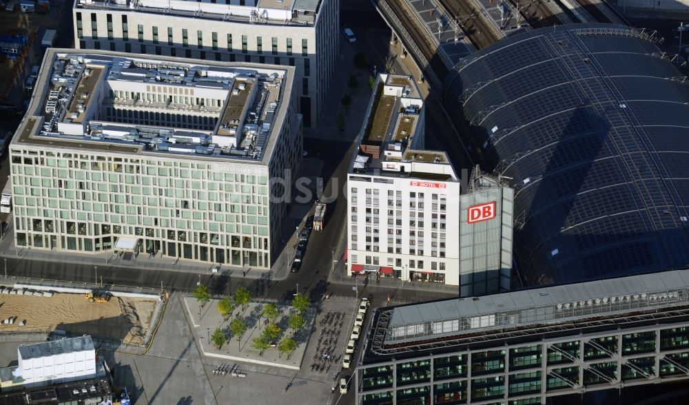 Luftaufnahme Berlin - Lehrter Stadtquartier im Ortsteil Moabit in Berlin