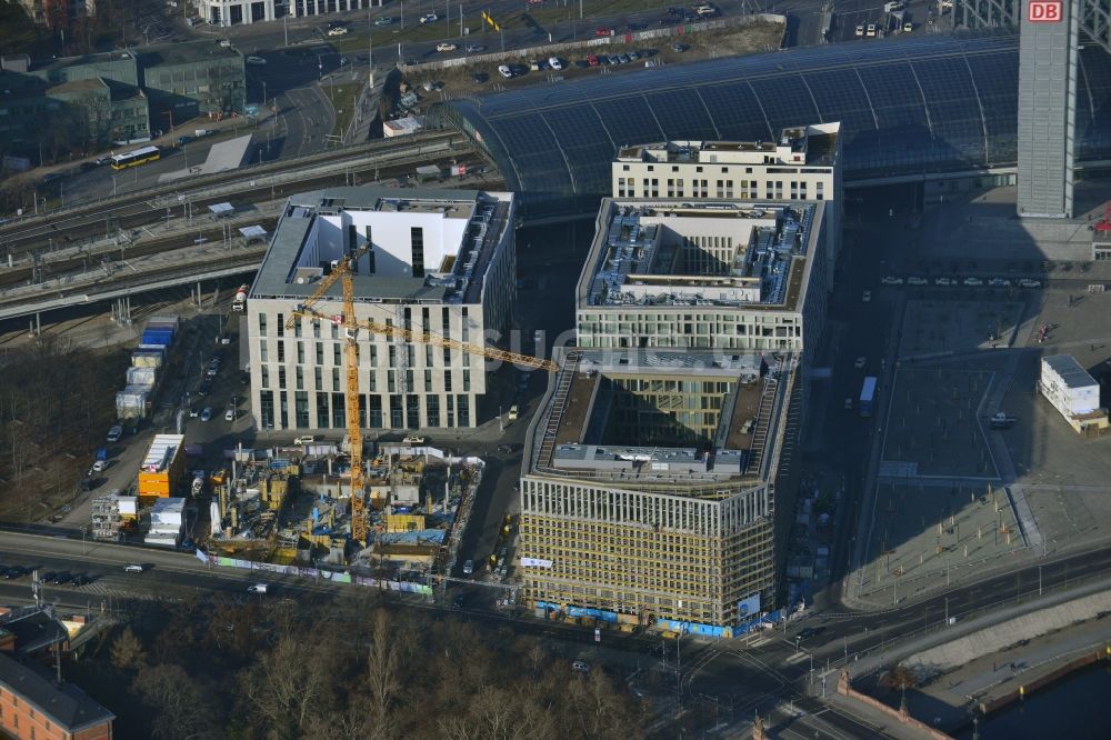 Berlin von oben - Lehrter Stadtquartier im Ortsteil Moabit in Berlin