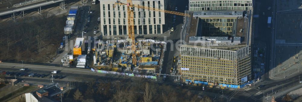 Berlin von oben - Lehrter Stadtquartier im Ortsteil Moabit in Berlin