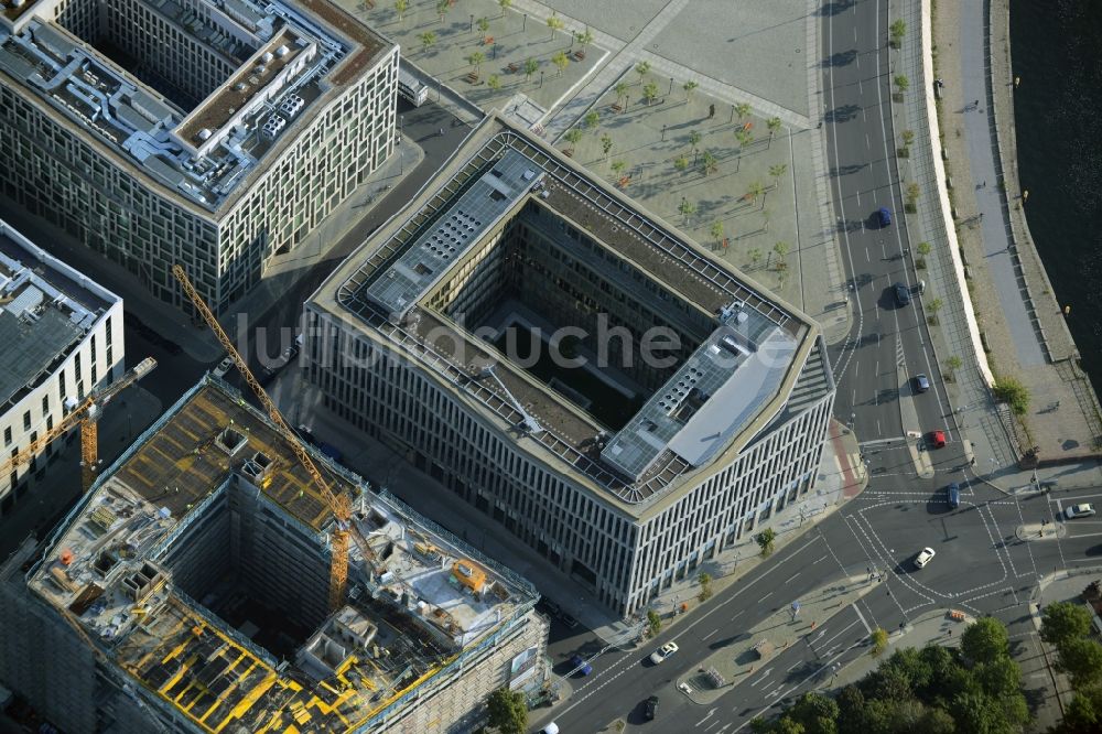 Luftaufnahme Berlin - Lehrter Stadtquartier im Ortsteil Moabit in Berlin