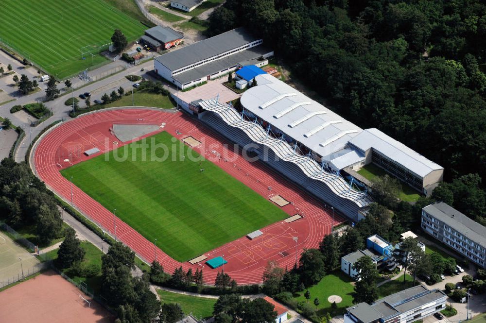 Luftaufnahme Rostock - Leichtathletikstadion Rostock