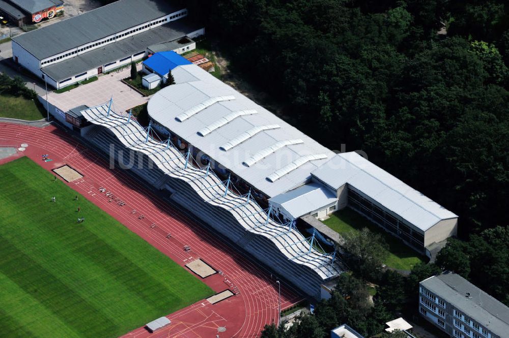 Rostock von oben - Leichtathletikstadion Rostock